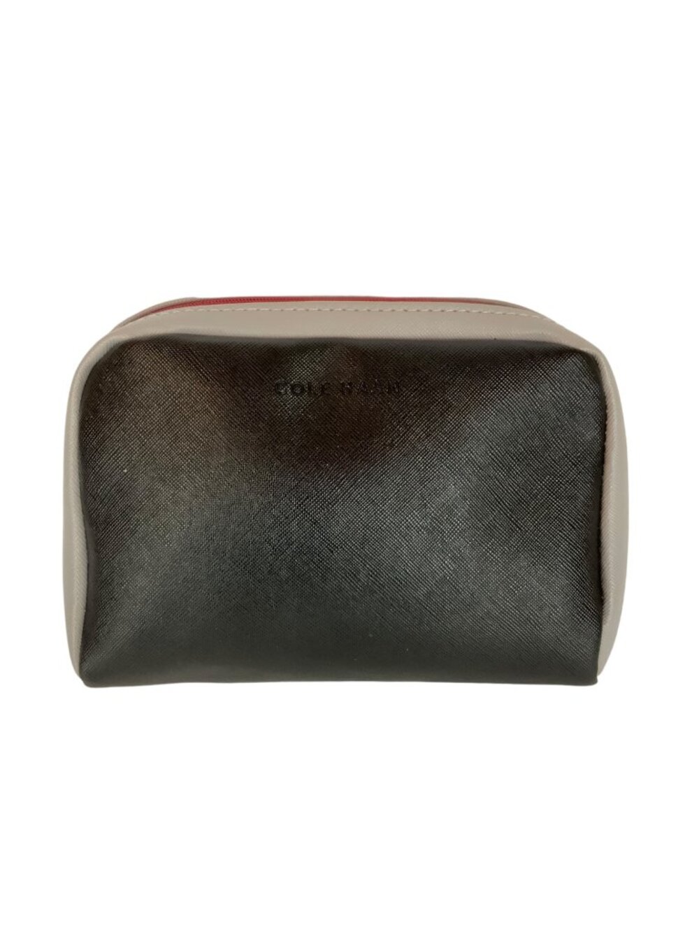 Cole Haan for American Airlines Amenities Travel Bag Black Gray with Red Lining